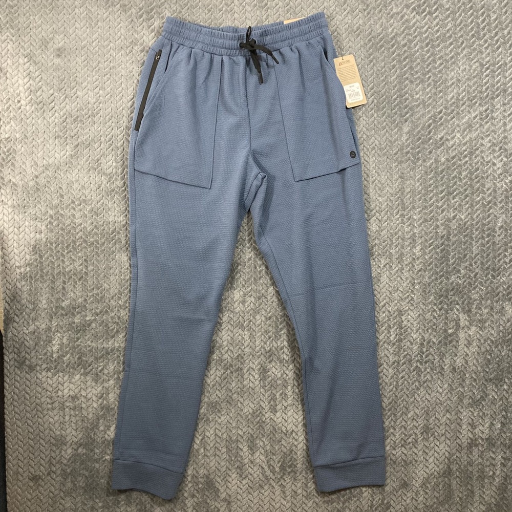 Tec One Explorer Sweatpants Mens M TEMP5387 Blue Zipper Pocket NEW